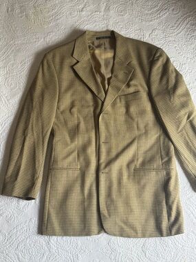 Hugo Boss Men's Light Brown Houndstooth Sport Coat